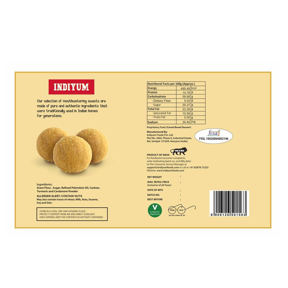 Indiyum Rakhi Sweet Combo Gift Pack For Brother Sister Bhaiya Didi Bhai Bhen - Dhoda Barfi 200g Besan Laddu 200g Rakhi Roli Chawal