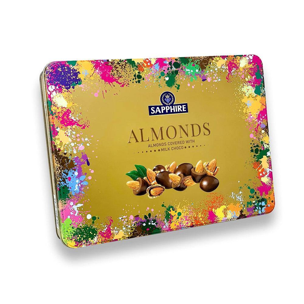 Sapphire Chocolate Coated Nuts Gold, Almond, 350g