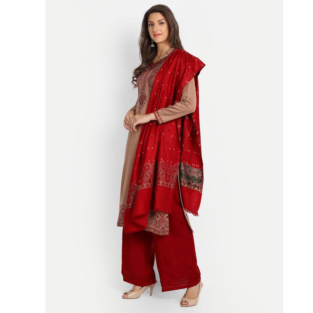 Hemkunt Fabrics Viscose Printed Kurta & Palazzo Material  (Unstitched)