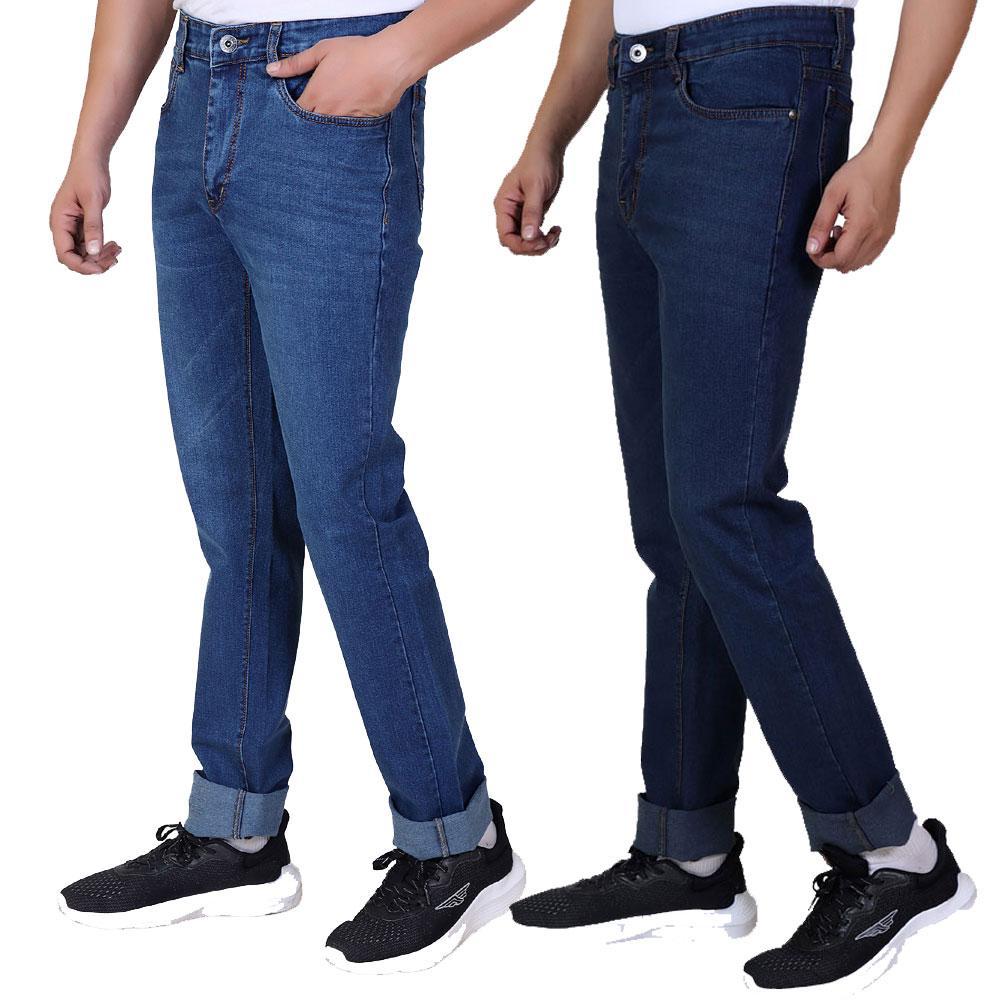 Pack of  2 Men Jeans – FADE BLUE  _  INDIGO CHARCOAL  