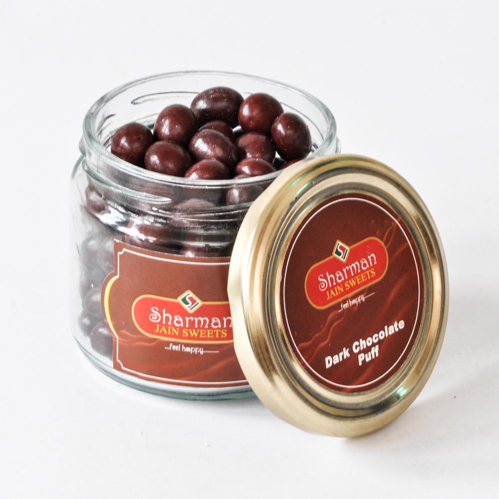 Sharman Jain Sweets Dark Chocolate Puff - Pack Of 2 | 150g Each