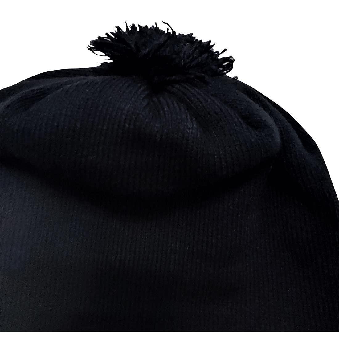 Graceway Mens 100% Acro Wool Soft Beanie Cap for Winters (Black)