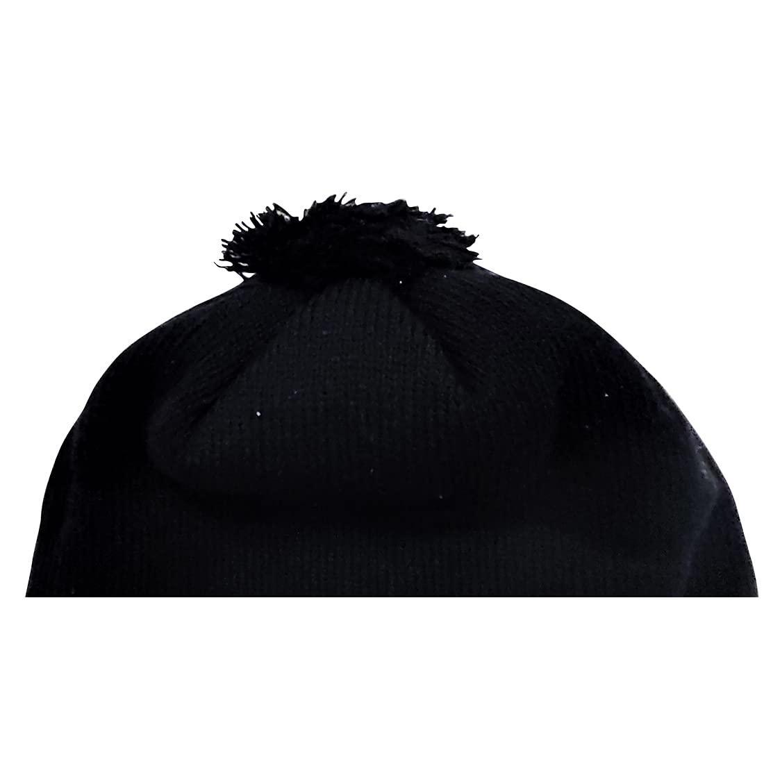 Graceway Womens 100% Acro Wool Beanie Soft Cap for Winters (Black)