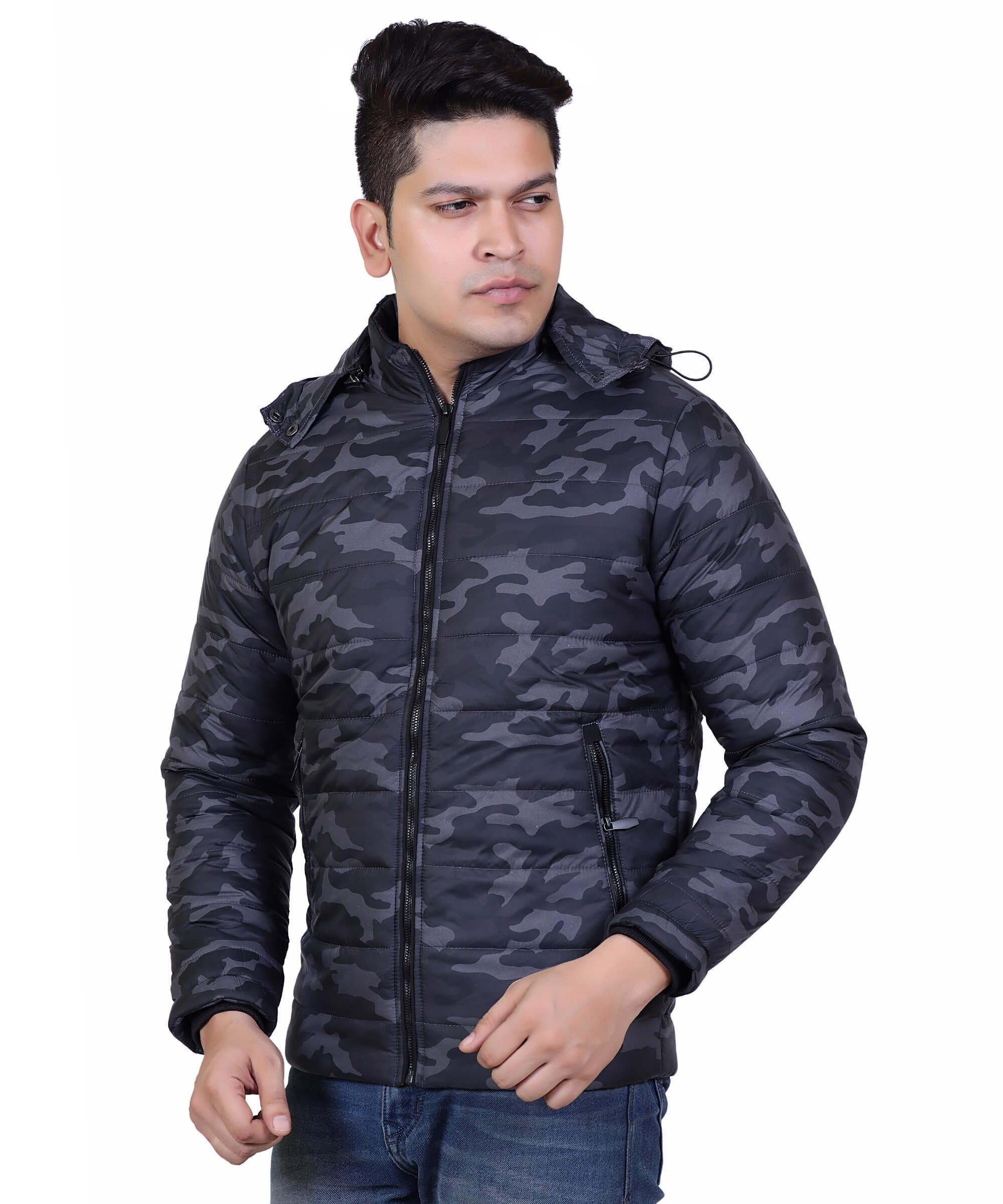 Men Jacket – Camo Grey