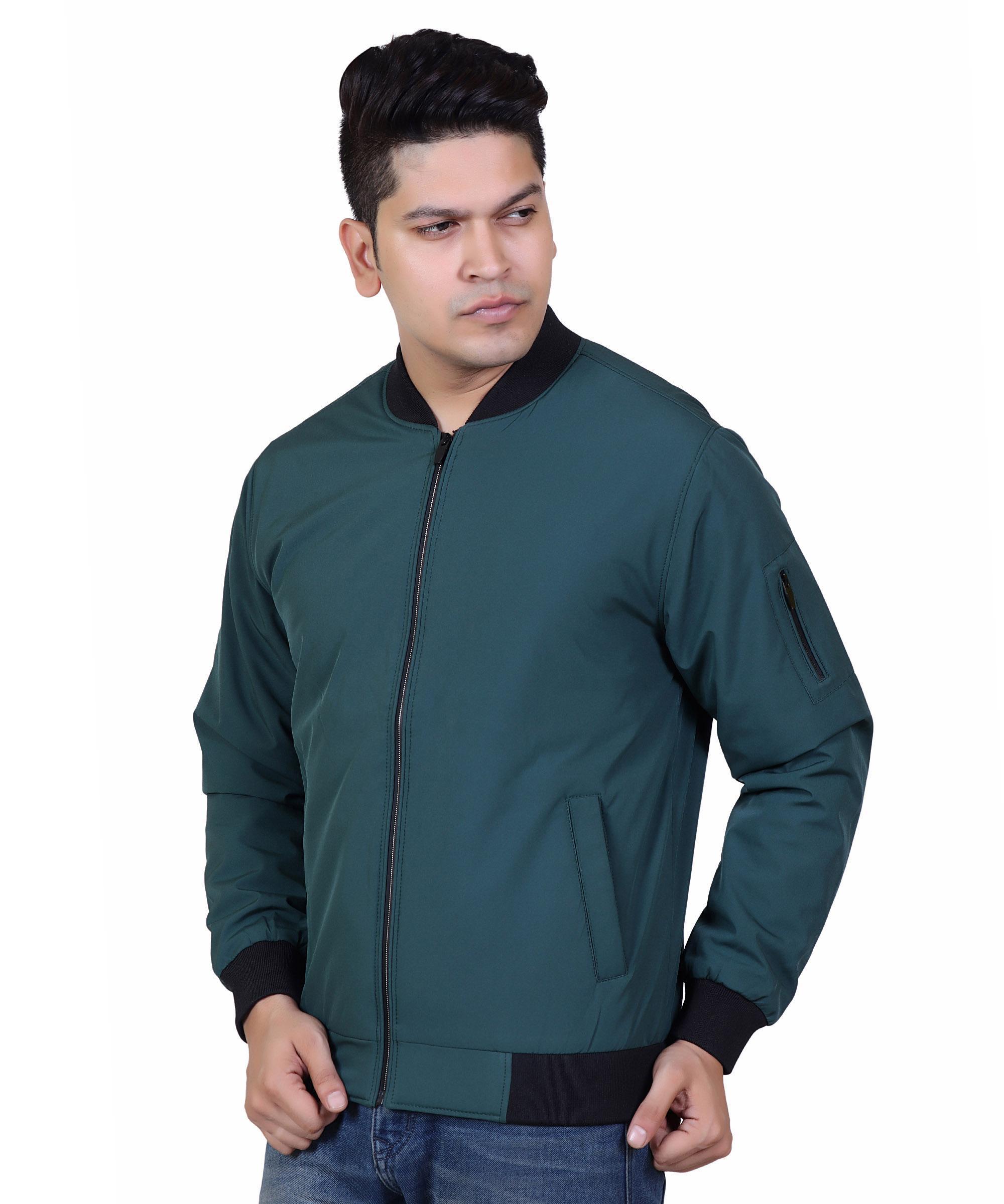 Men Jacket – Teal Green