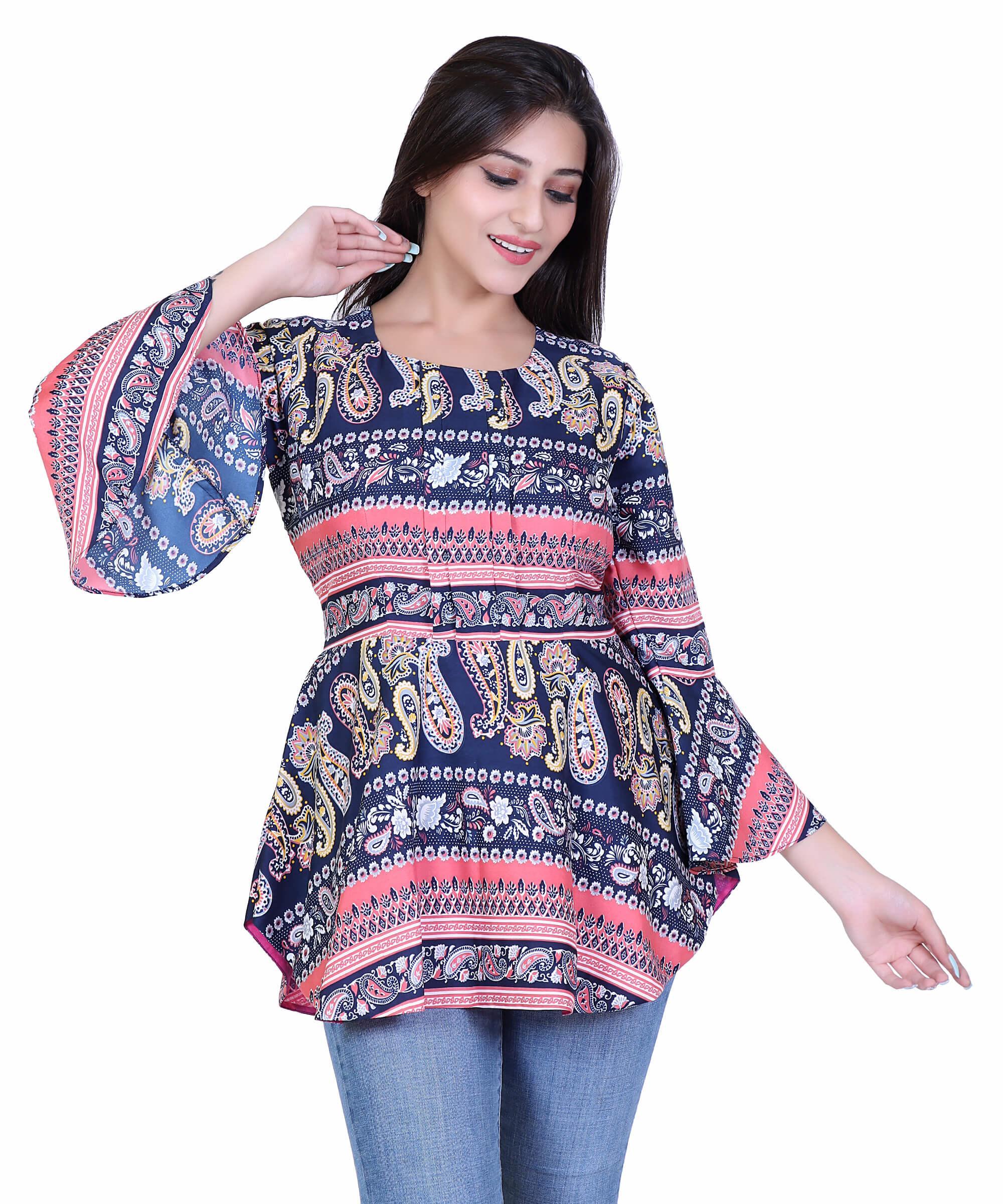 SECT-WT WOMEN TOP PRINT – BLUE PRINT