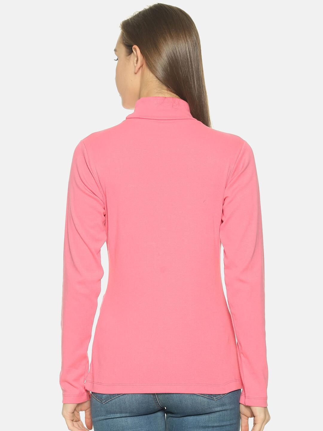 Women’s Dark Pink Turtle Neck Top