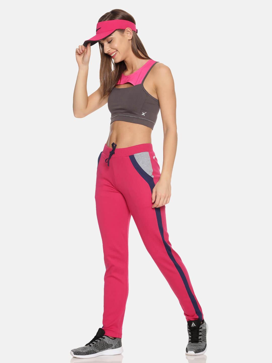 FEMEA Women Pink Solid Track Pants