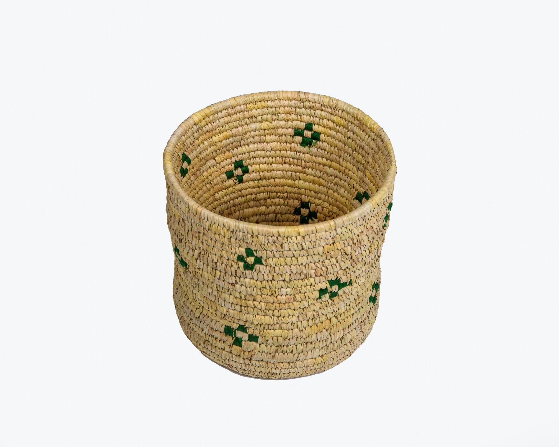 Handmade Braided Sabaii Grass Planter Set with Date palm Leaf binding (Set of 3) Diameter 9inch,7inch,5 inch