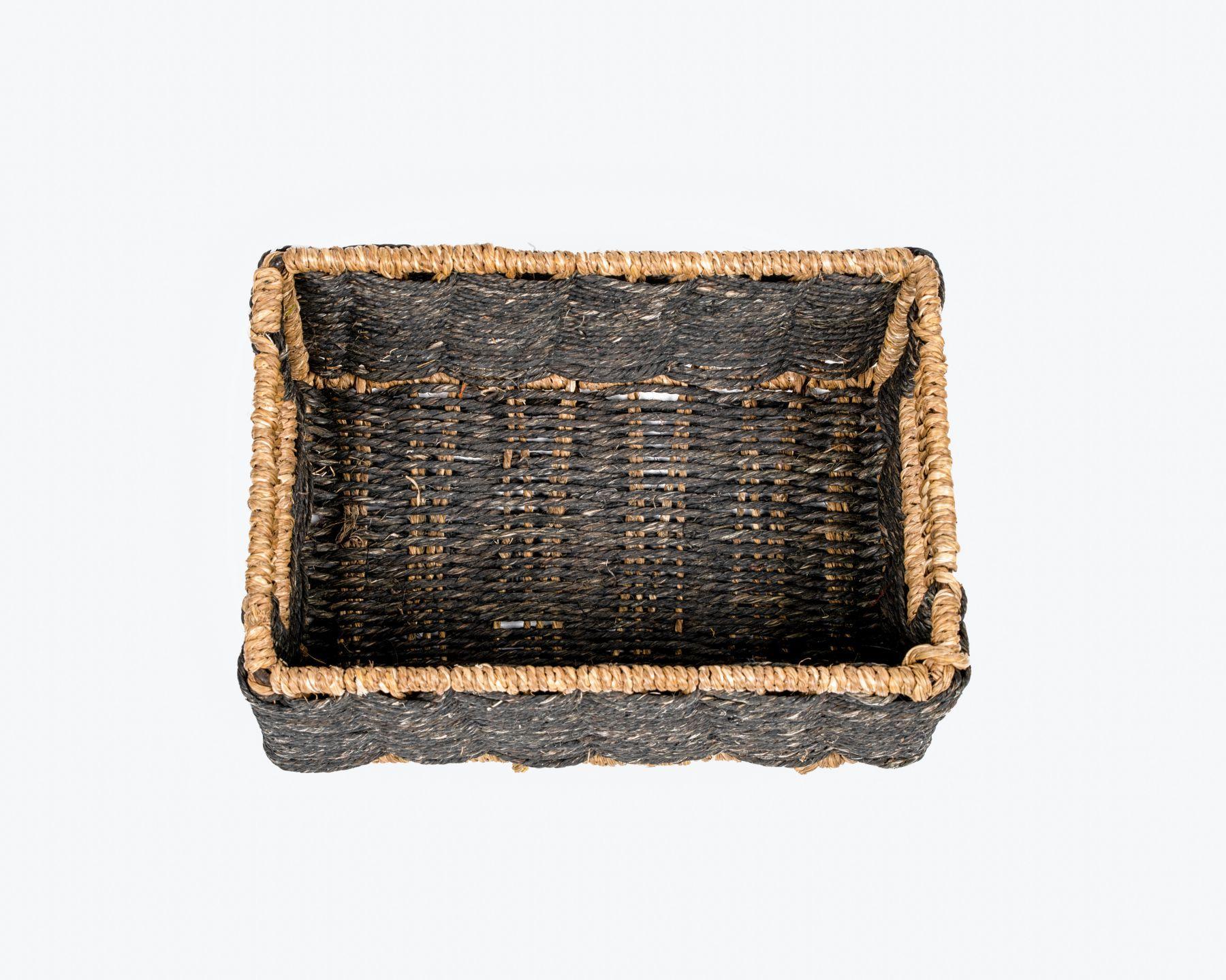 Handmade Braided SABAII GRASS TOWEL BASKET  (Set of 2)