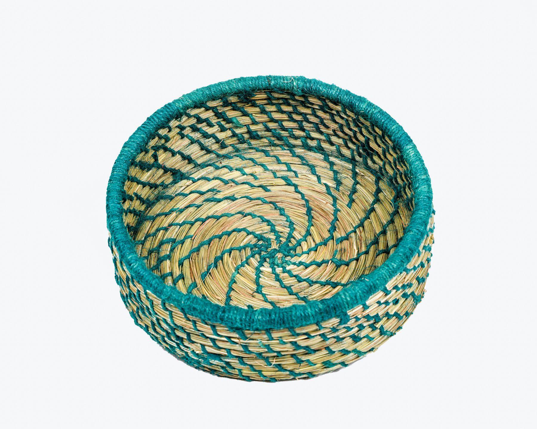 Handmade Braided SABAII GRASS ROUND MULTI- UTILITY BASKET(Set of 3)
