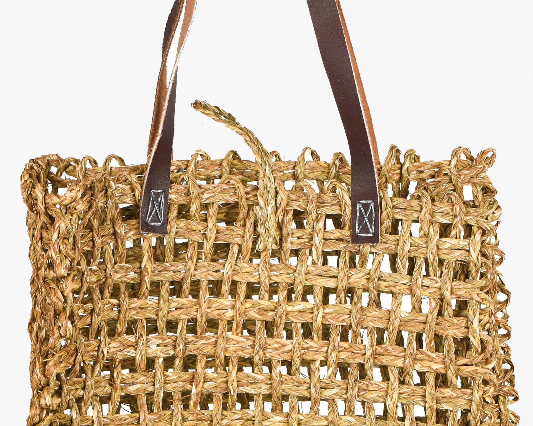 Handmade Braided SABAII GRASS LUNCH BAG (SET OF 2)