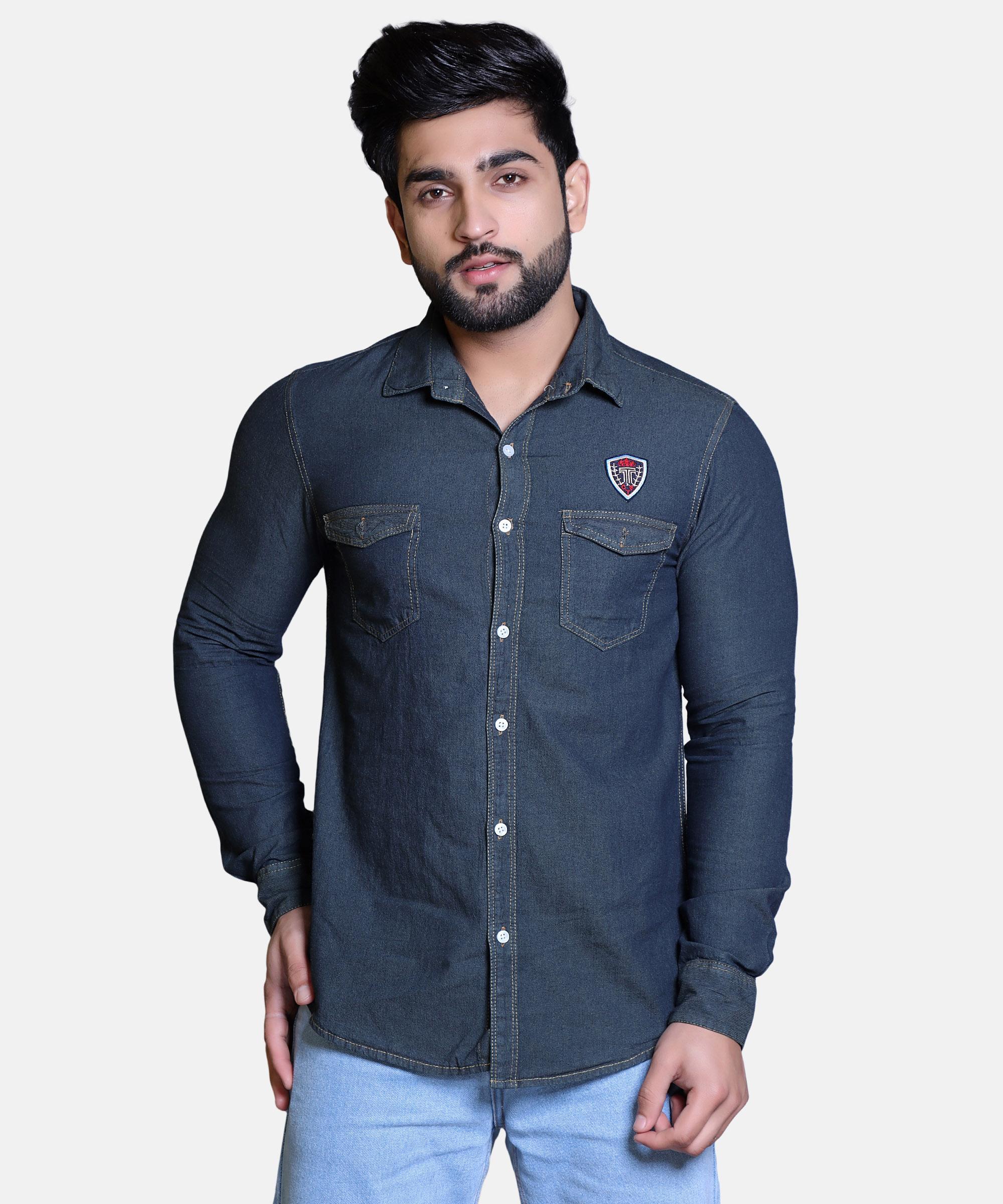 Men Shirt Full Sleeve – BASE BLUE