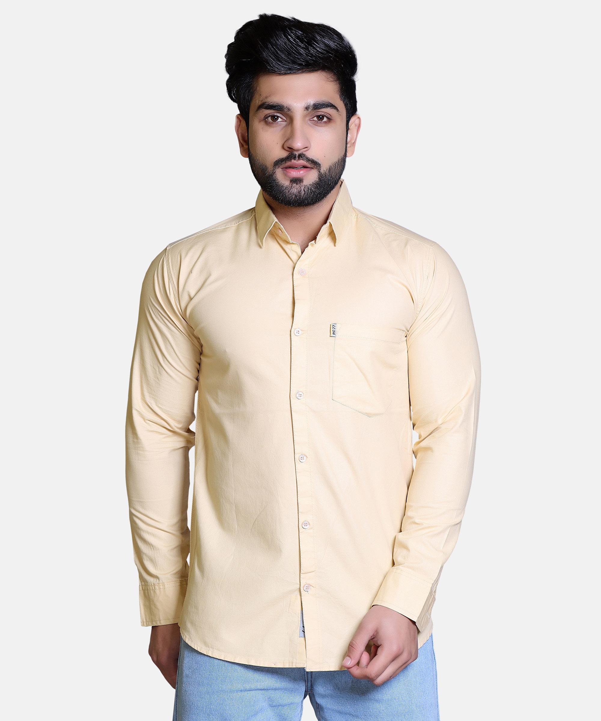 Men Shirt Full Sleeve – CREAM