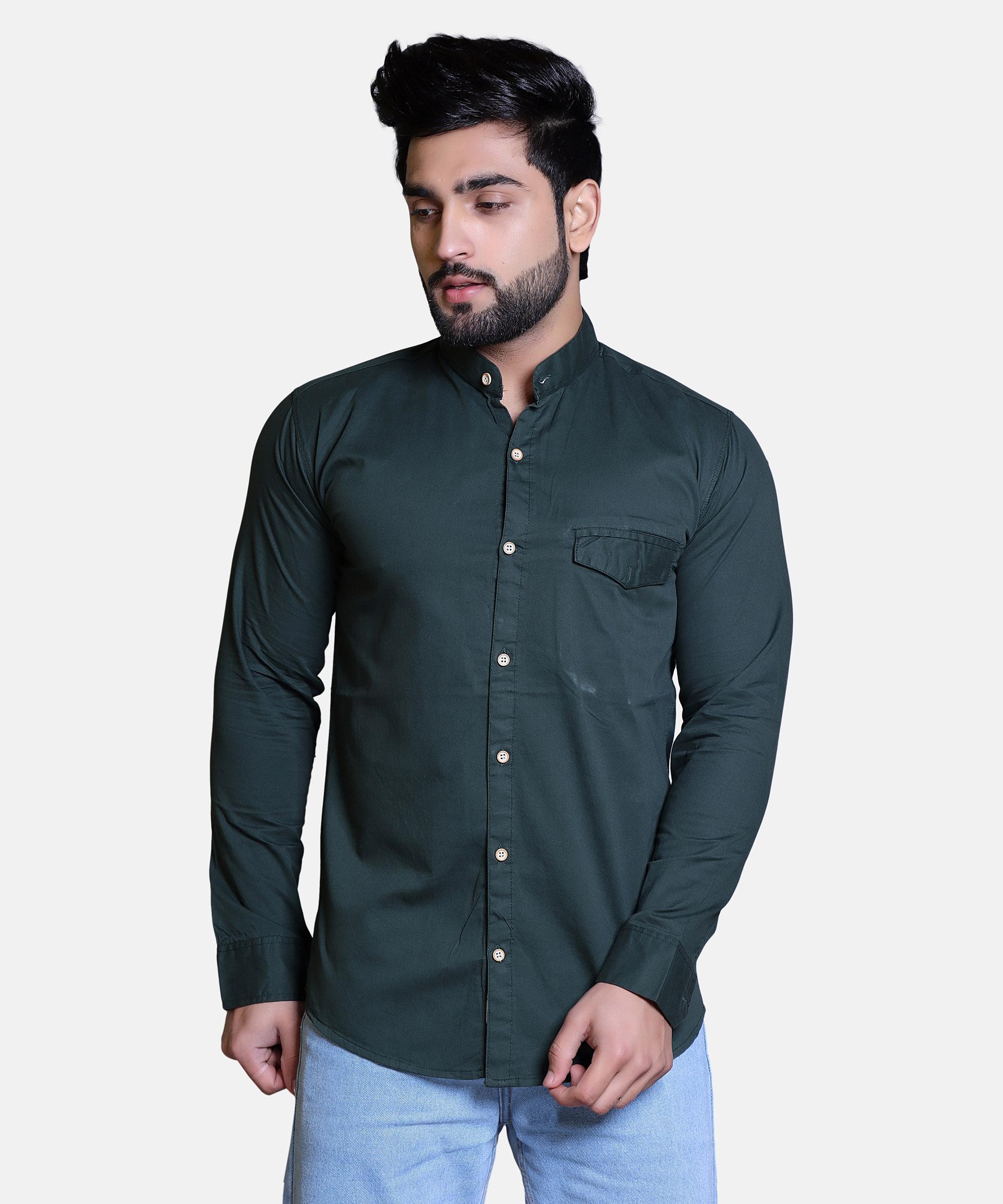 Men Shirt Full Sleeve – DARK TEAL