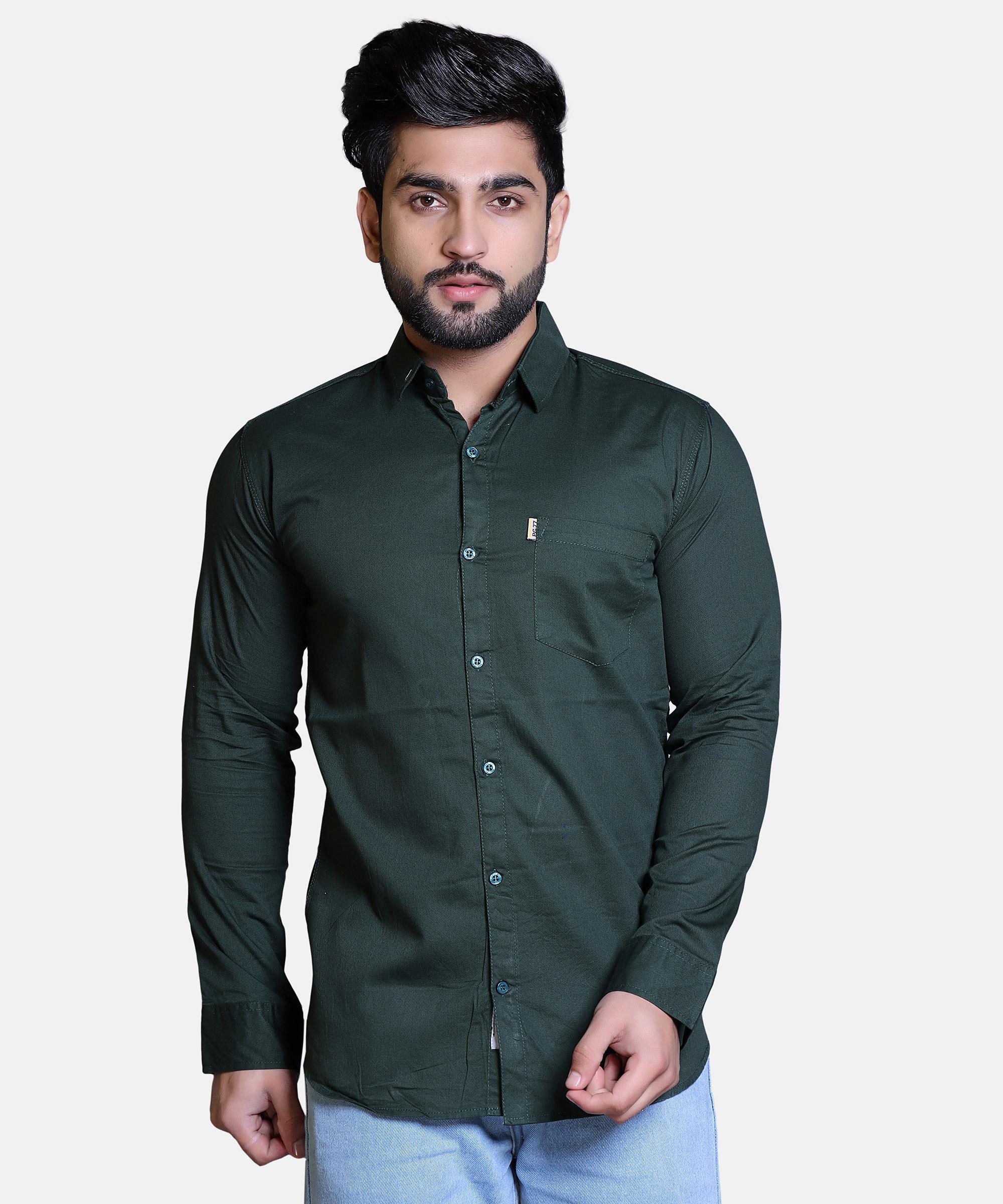 Men Shirt Full Sleeve – HUNTER GREEN