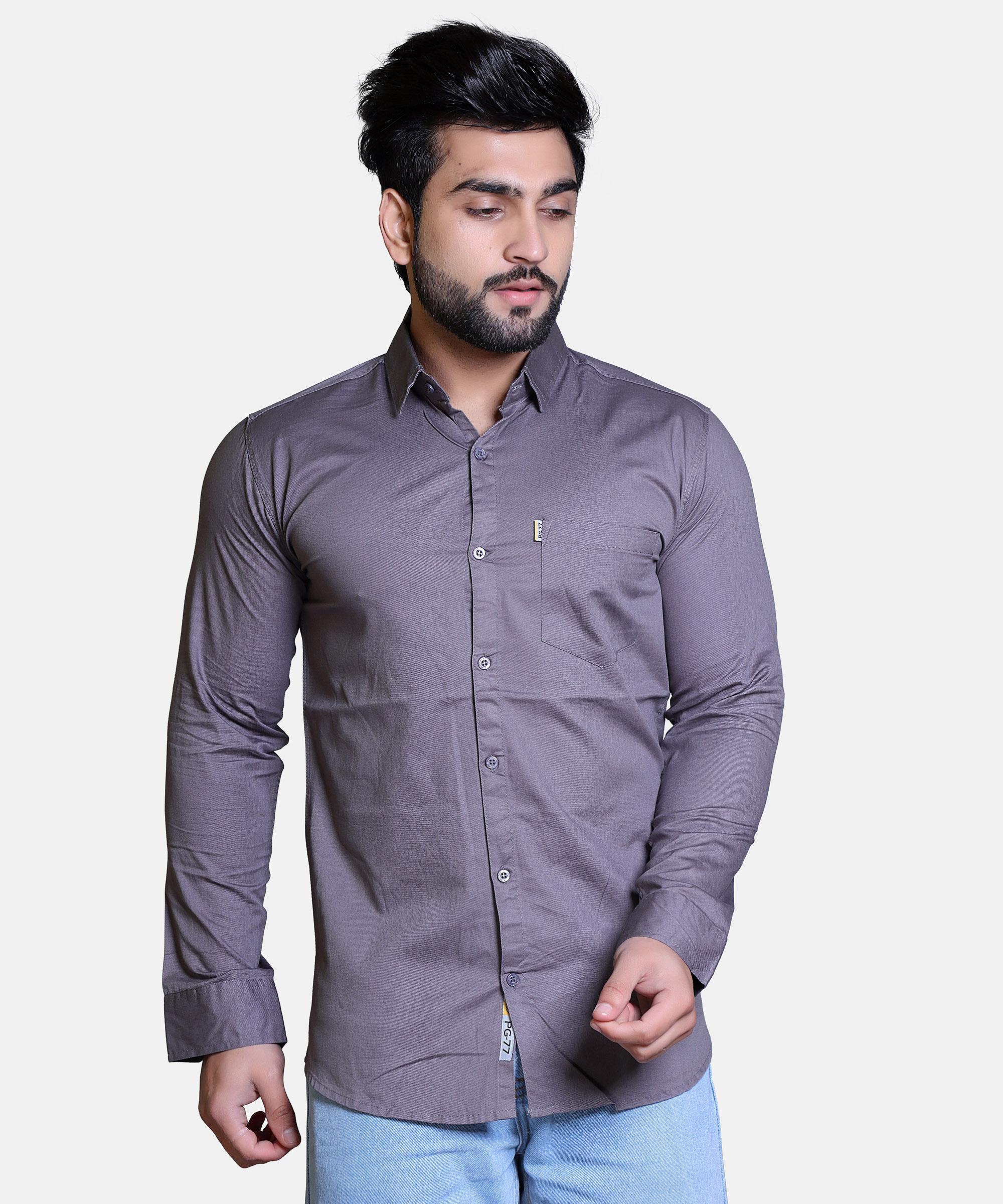 Men Shirt Full Sleeve – METAL GREY