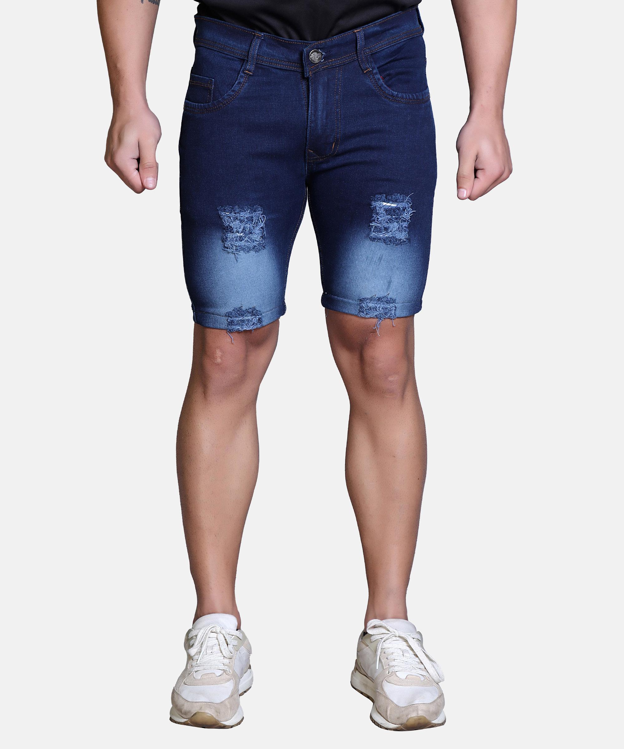 Men’s Regular Fit Shorts – Dark Blue HARD WASH
