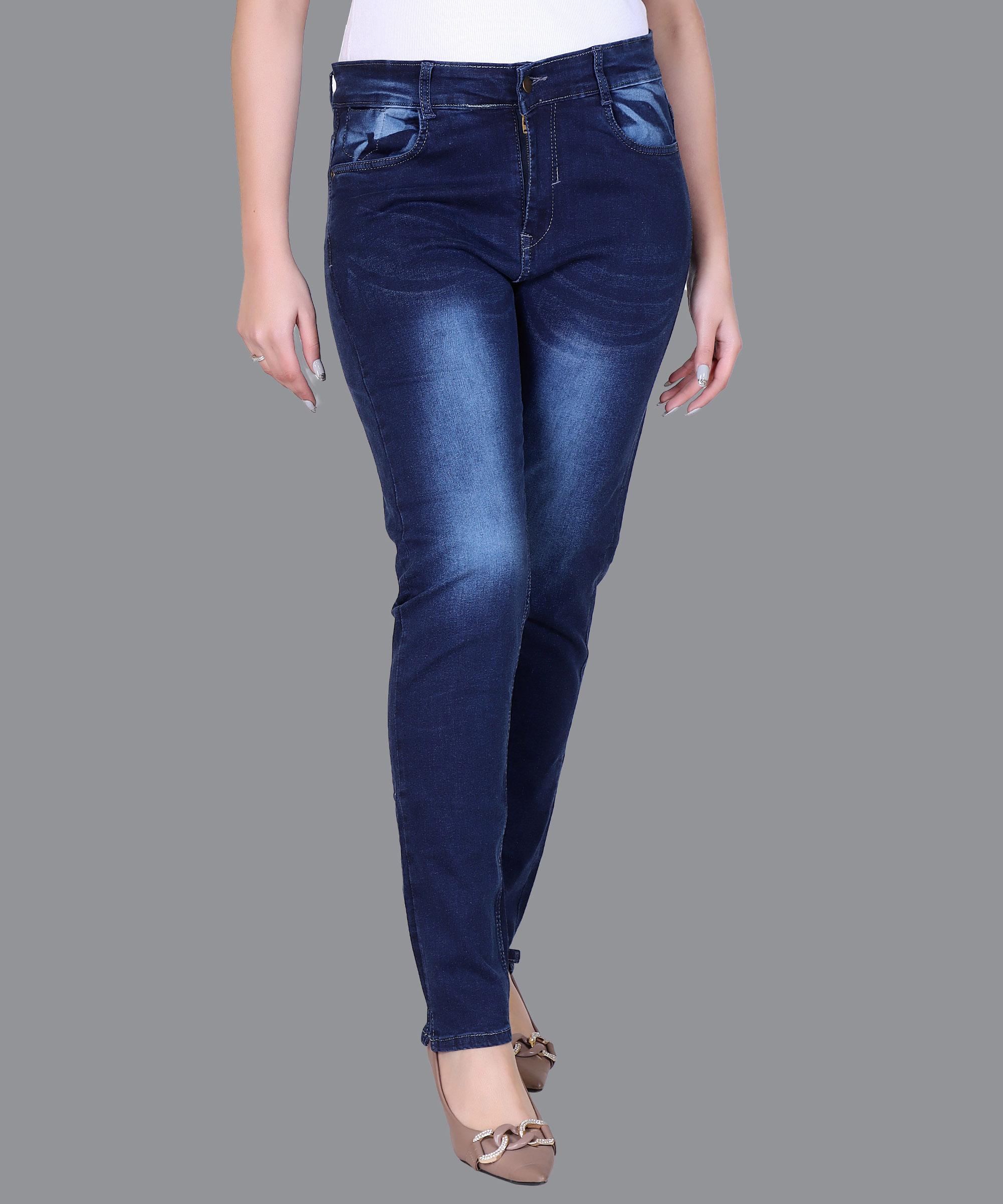 Women Jeans Solid – Navy Blue