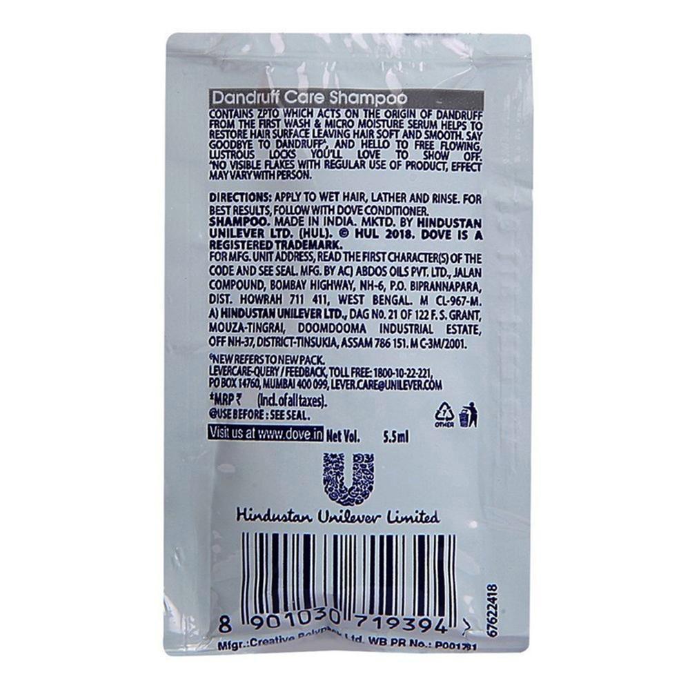 Dove Dandruff Care Hair Shampoo 16 N (5 ml Each)(Pack of 2)