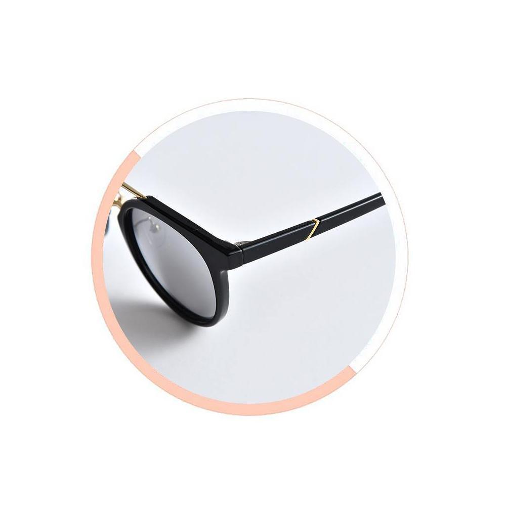 XIMI VOGUE™ STYLISH SUNGLASSES- BLACK FRAME AND SILVER COTING