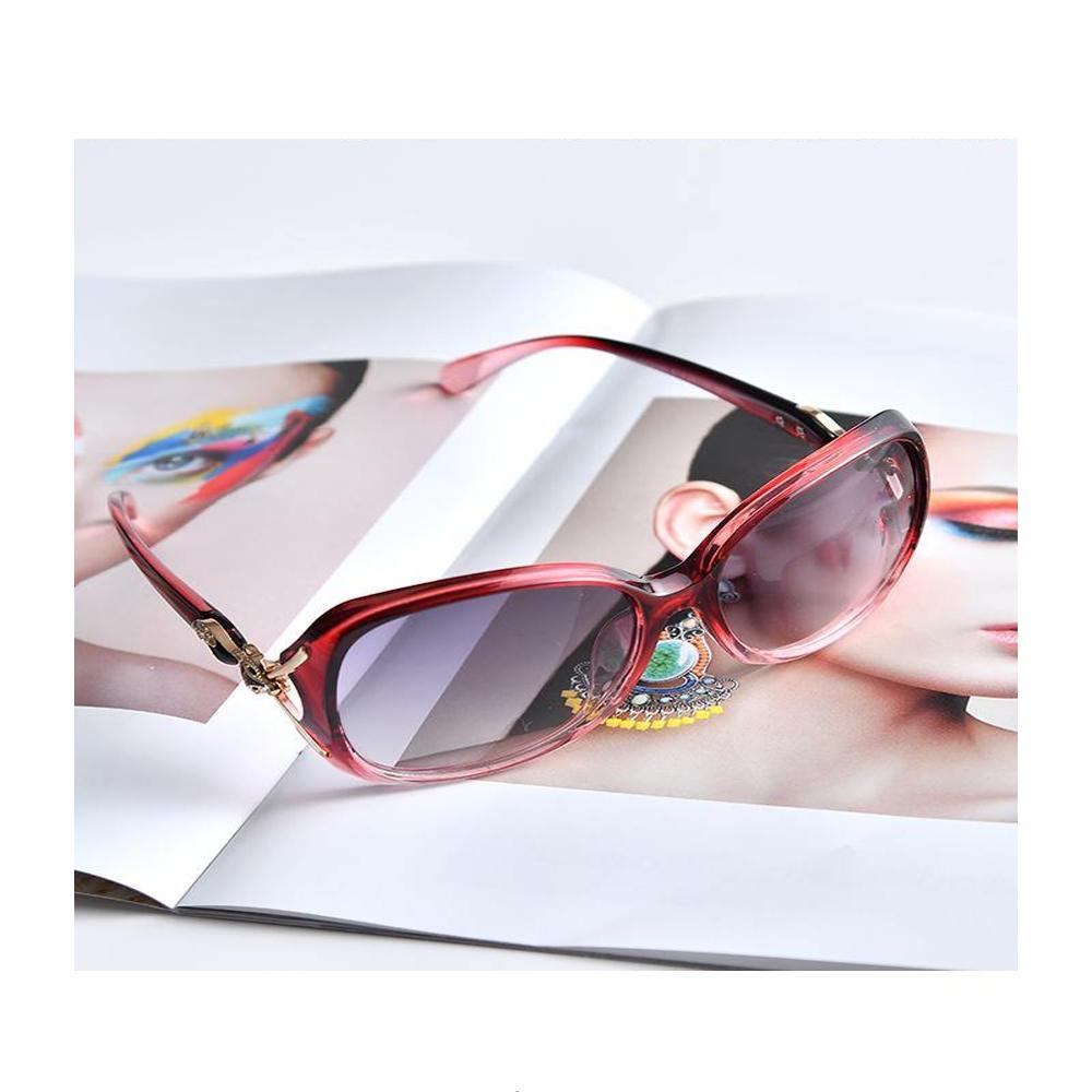 XIMI VOGUE™ Simple retro small box sunglasses - wine red