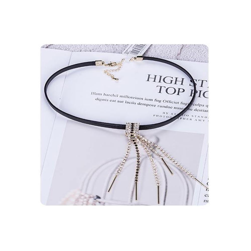 XIMI VOGUE™ Trendy Vogue Rhinestones Pendant Choker Necklace