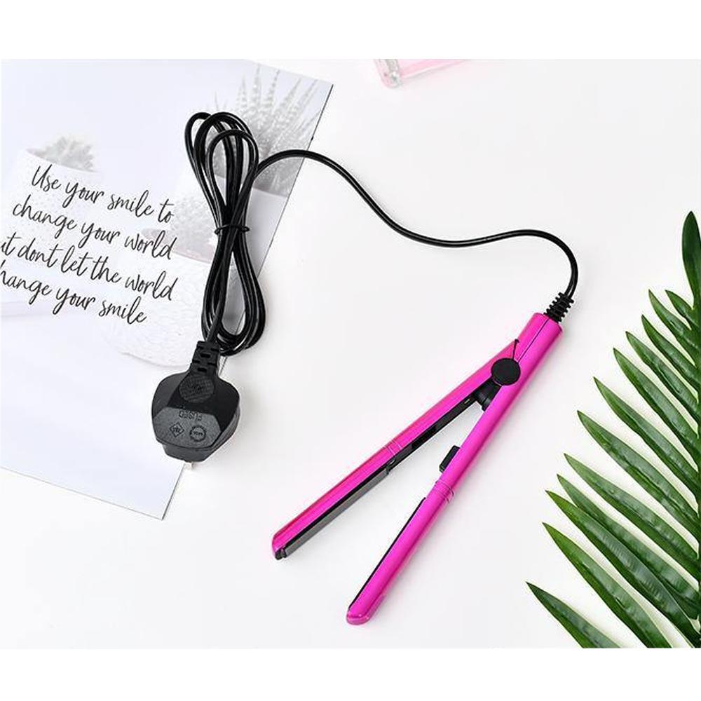 XIMI VOGUE™ Stylish Hair Straightening Flat Iron (British Standard)(Rosy Red)