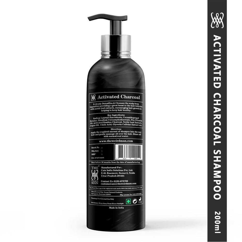 The Weird Man Activated Bamboo Charcoal Shampoo With Caffeine (200 ml)