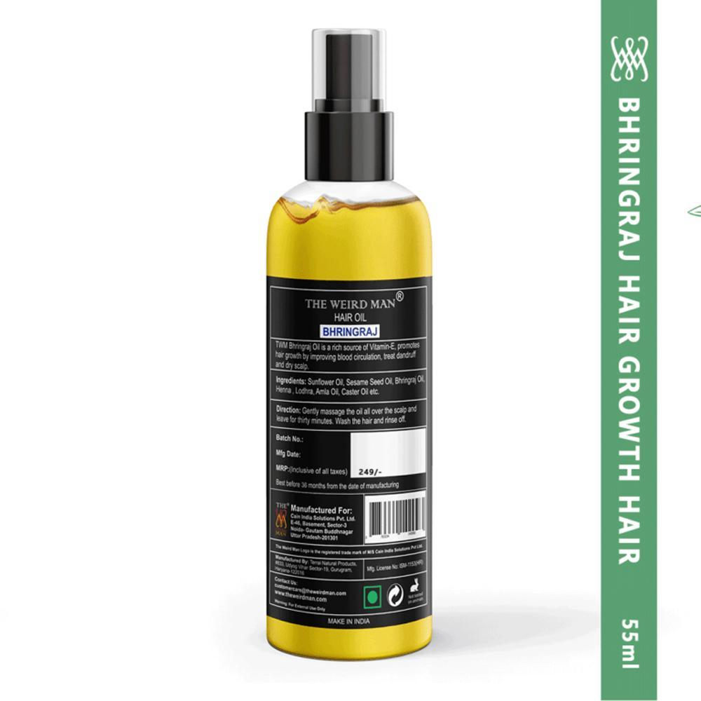 The Weird Man Bhringraj Hair Growth Oil With Vitamin-E (Combo)