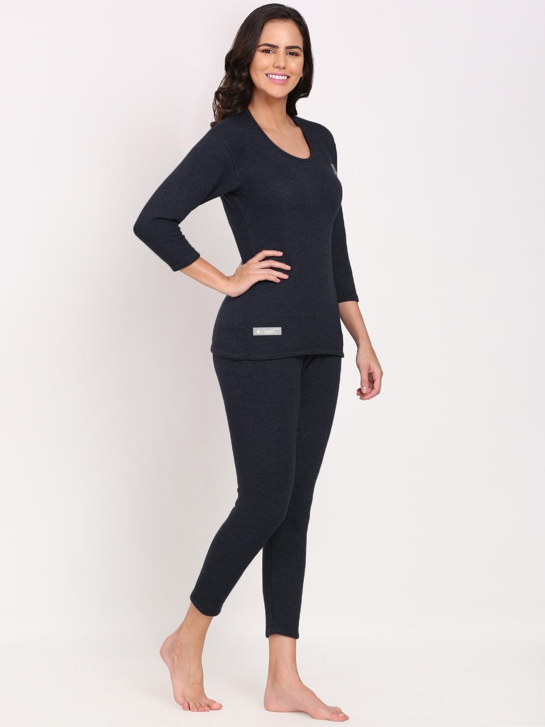 OOSHIN UK Women Navy Thermal Signature Set