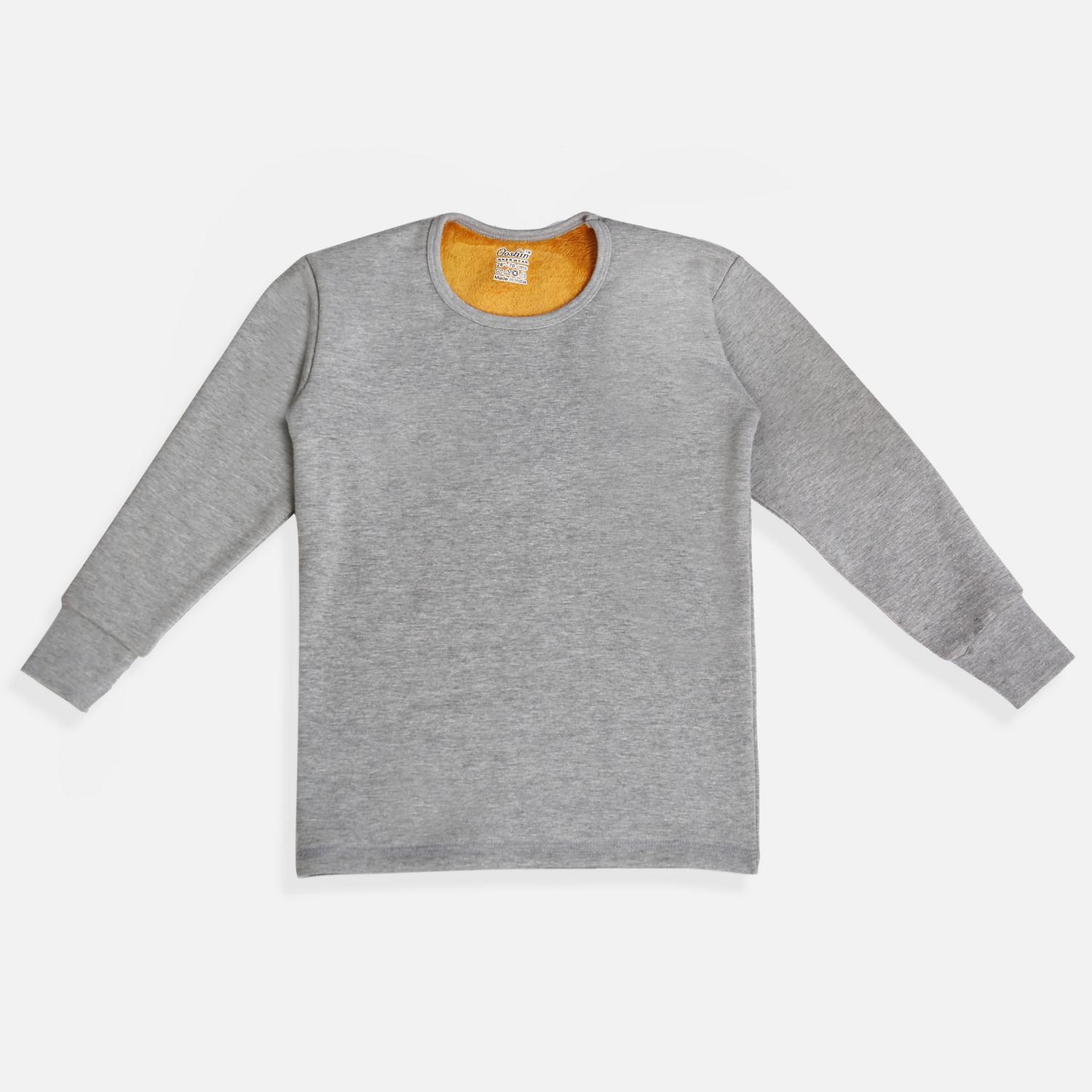 OOSHIN UK Golds Kids Light Grey Thermal Set 
