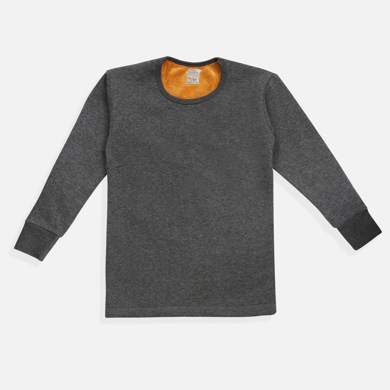 OOSHIN UK Golds Kids Dark Grey Thermal Set 