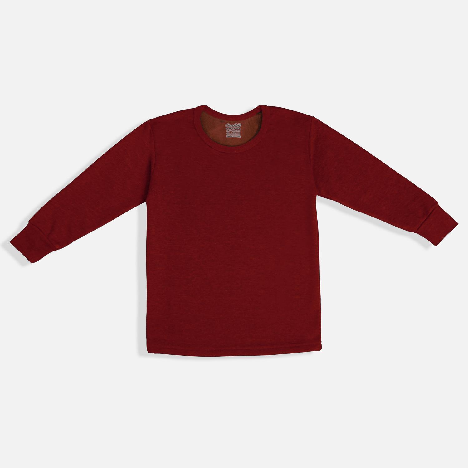 OOSHIN UK Sinature Kids D Maroon Thermal Set 