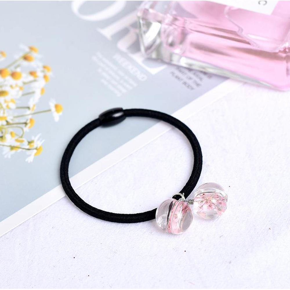 XIMI VOGUE™ Glass Pendant Hair Rope (Pack of 2)