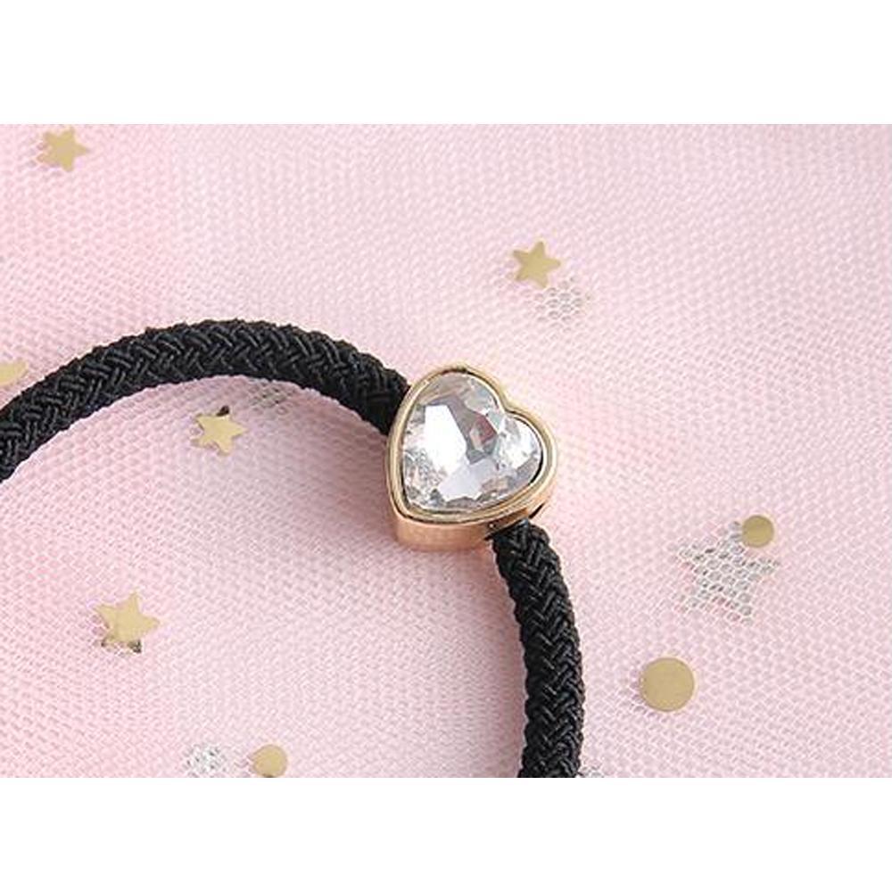 XIMI VOGUE™ Hair Rope with Heart-Shaped Baed (3 pcs)