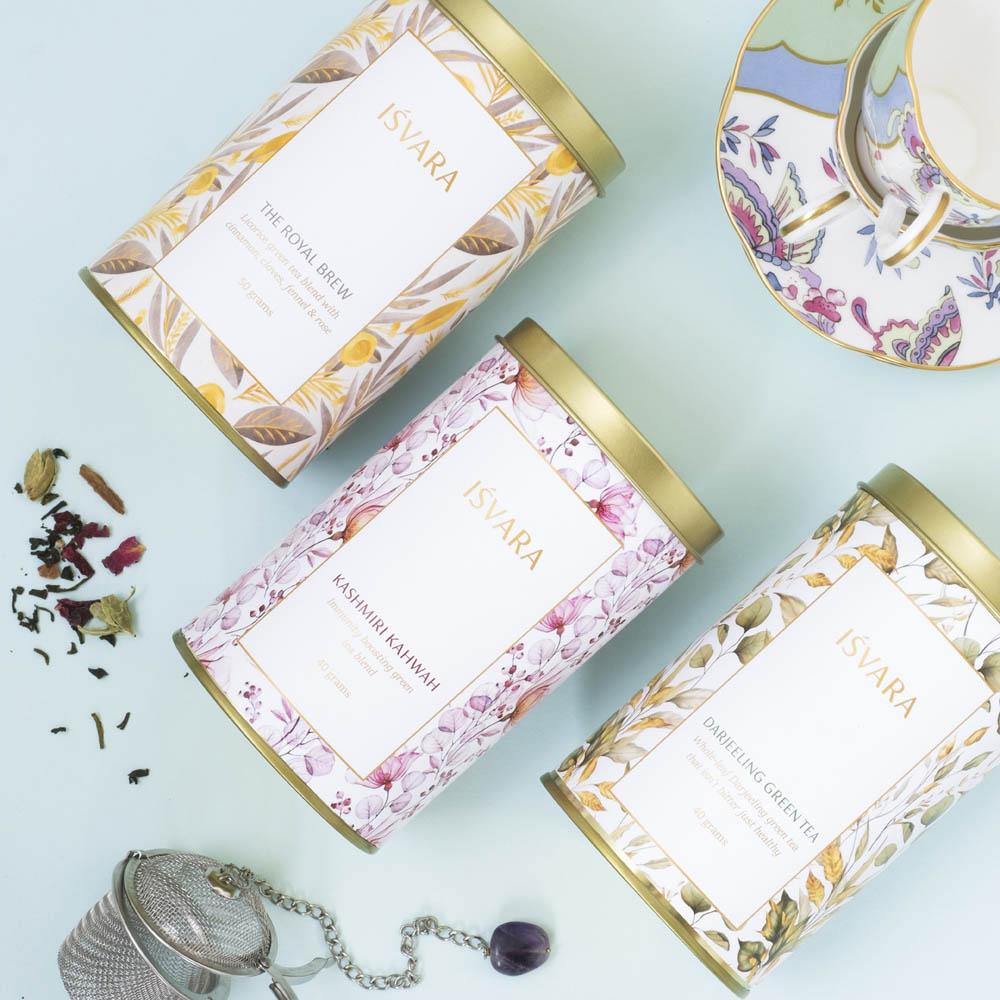 Goodness of Green Teas (Pack of 3 tea tins)