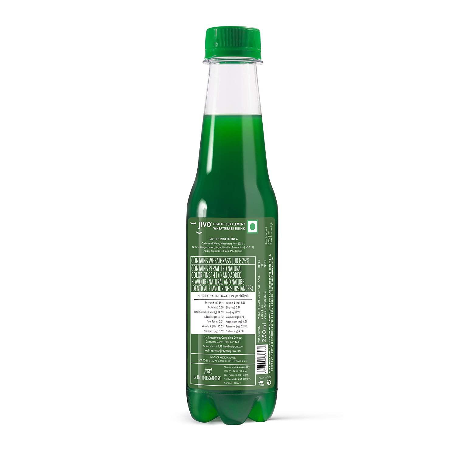 Jivo Wheat Grass Juice Ginger Ale, 275 ml
