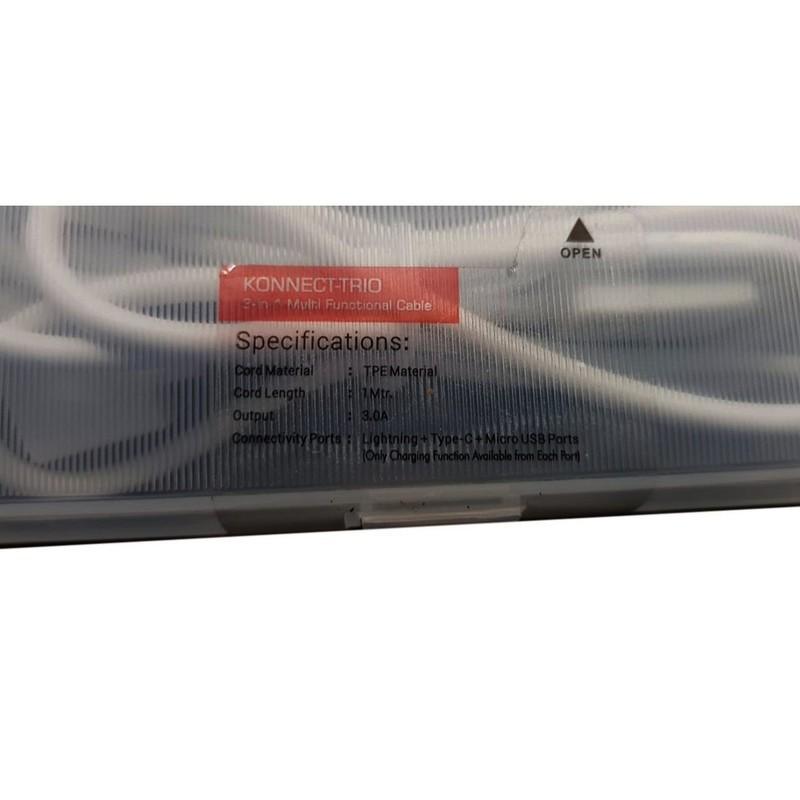 Portronics 3 In 1 Charging Cable 1 N