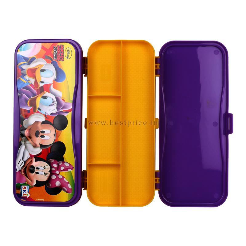 SKI Skoda Double Sided Plastic Pencil Box 1 N