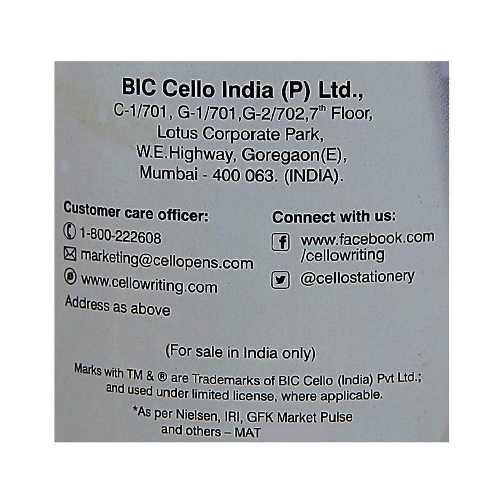 Cello Finegrip Blue Ball Pen Jar, 25 N