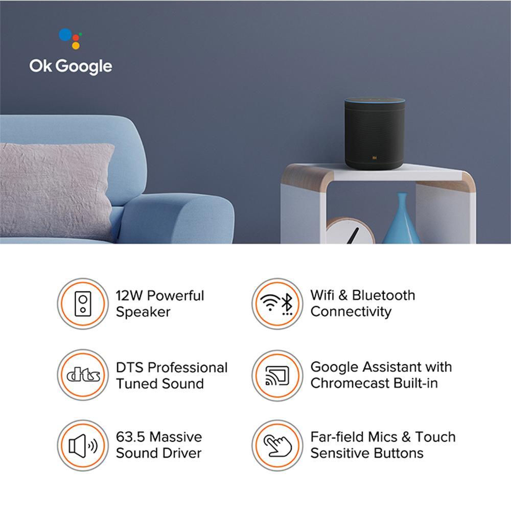 Mi Smart Speaker (with Google Assistant) with Google Assistant Smart Speaker  (Black)