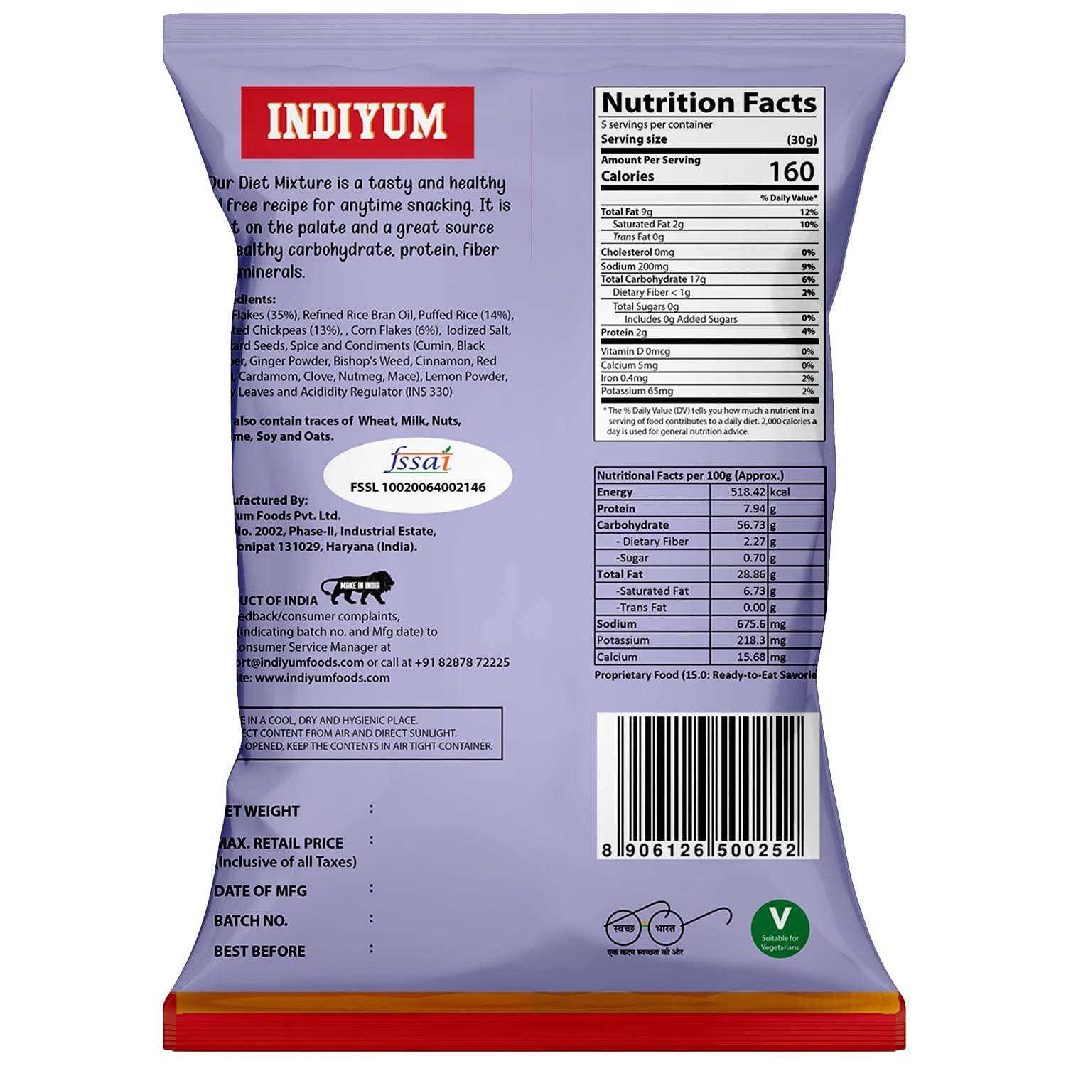 Indiyum Diet Mixture  Namkeen Combo Packs