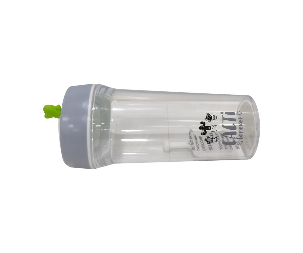 Cactus Pattern Plastic Water Bottle  350ML