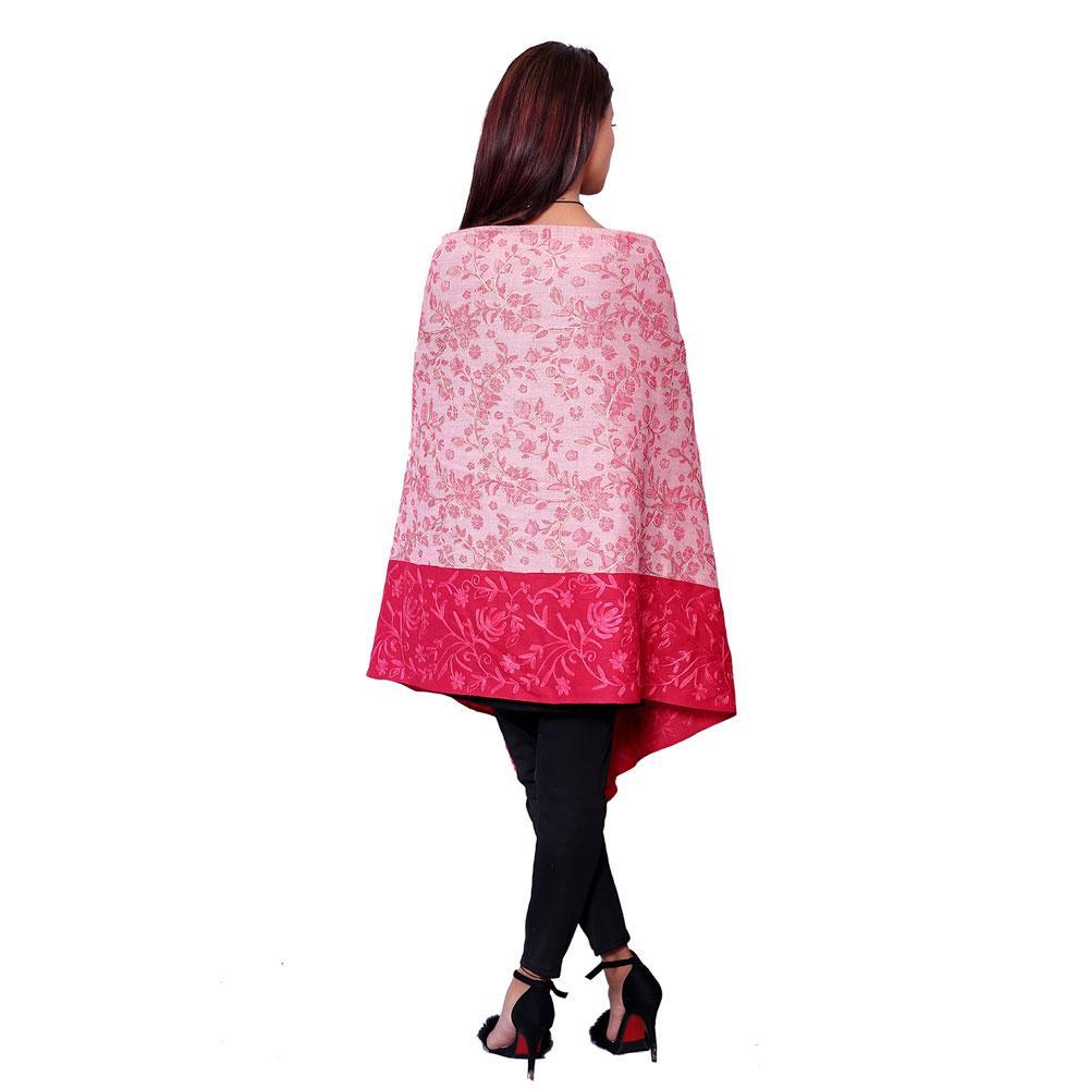 STOLR Girls's  Polywool Pink Stole/Wrap/Shawl for Girls &  Women Size W80*L28