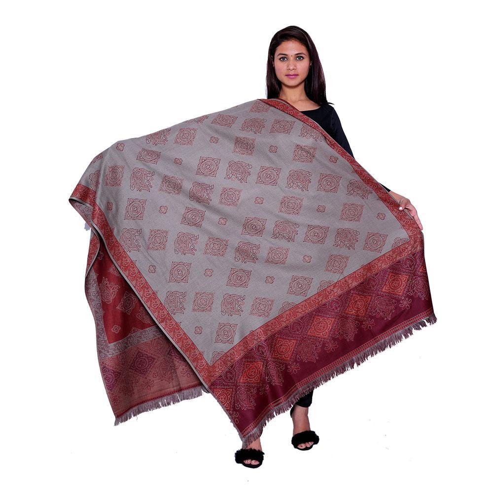 STOLR Women's  Polywool Pink Shawl/Wrap for  Women Size W80*L40