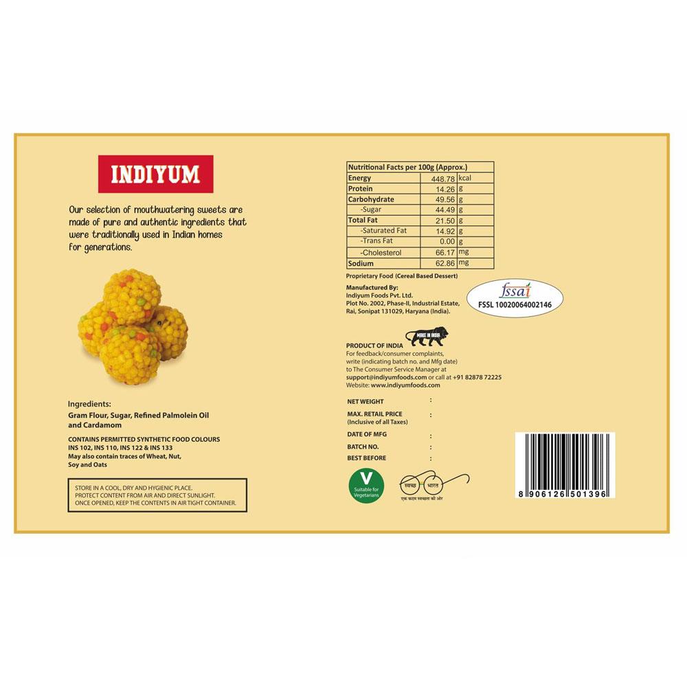 Indiyum Sweet Mithai Fresh Boondi Laddu
