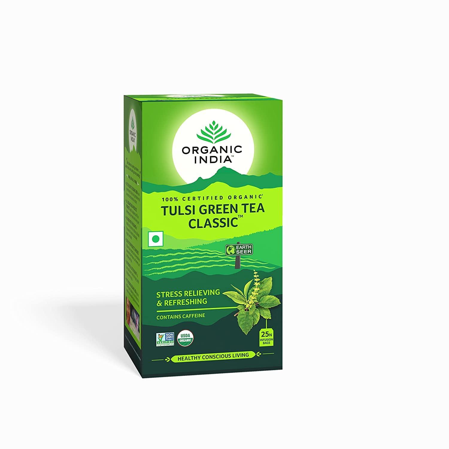 ORGANIC INDIA TULSI GREEN TEA CLASSIC 25 PC