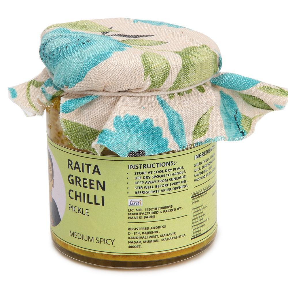 RAITA GREEN CHILLI PICKLE (MEDIUM SPICY)
