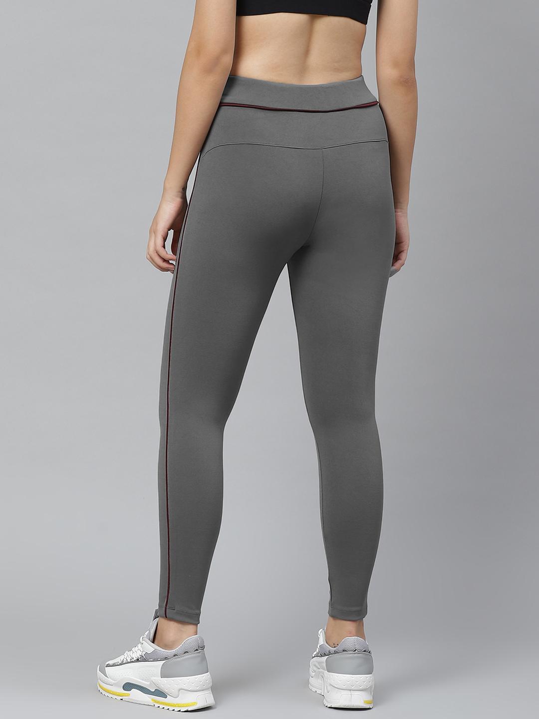 PICOT Women Grey Solid Tights